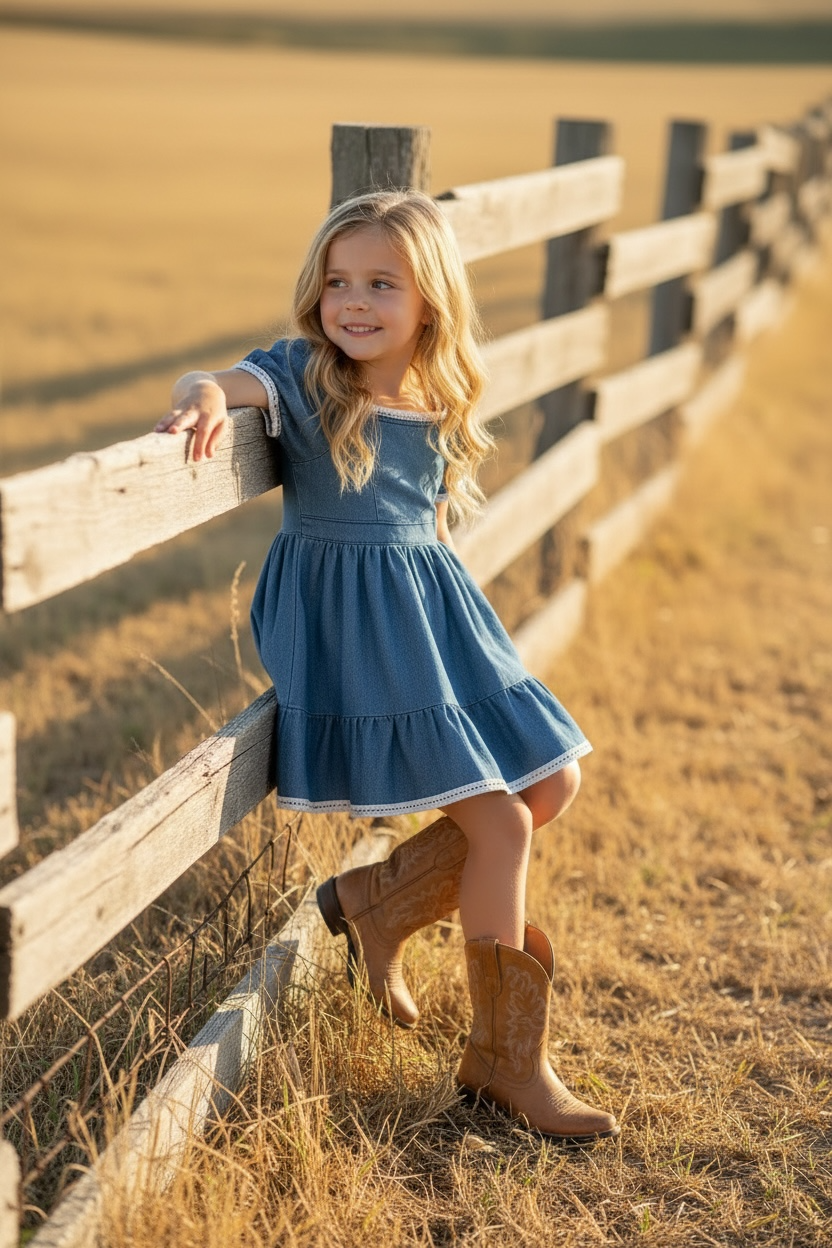 Western Denim Dress