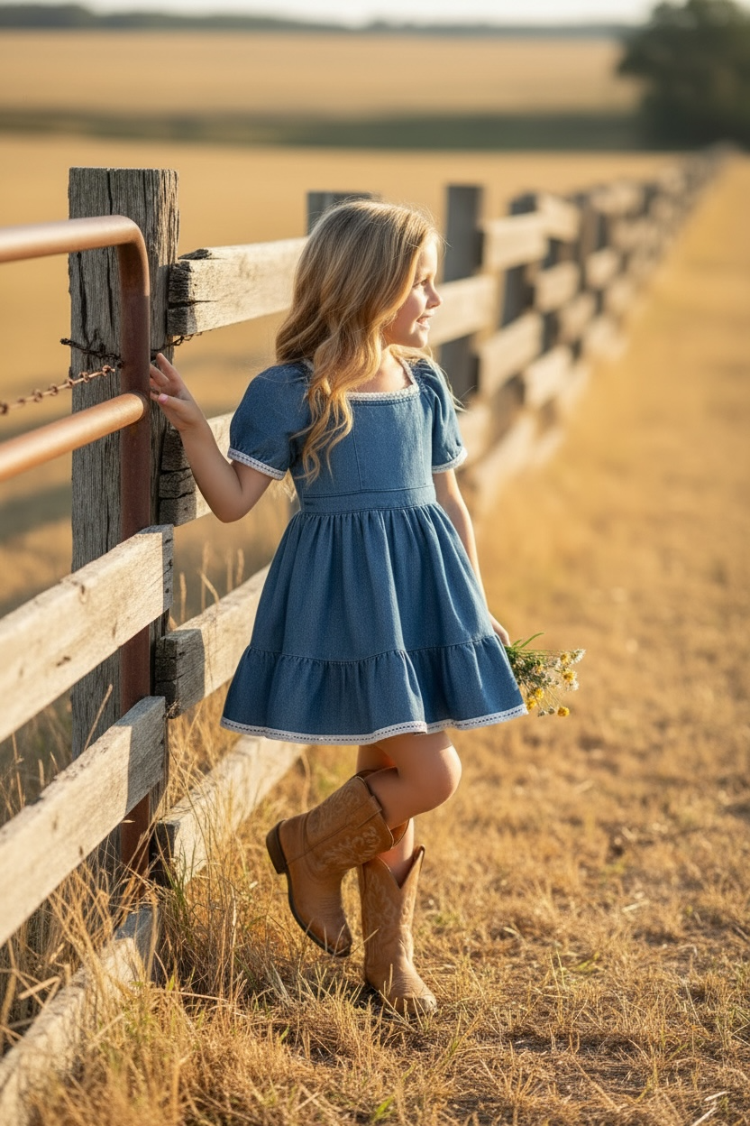 Western Denim Dress