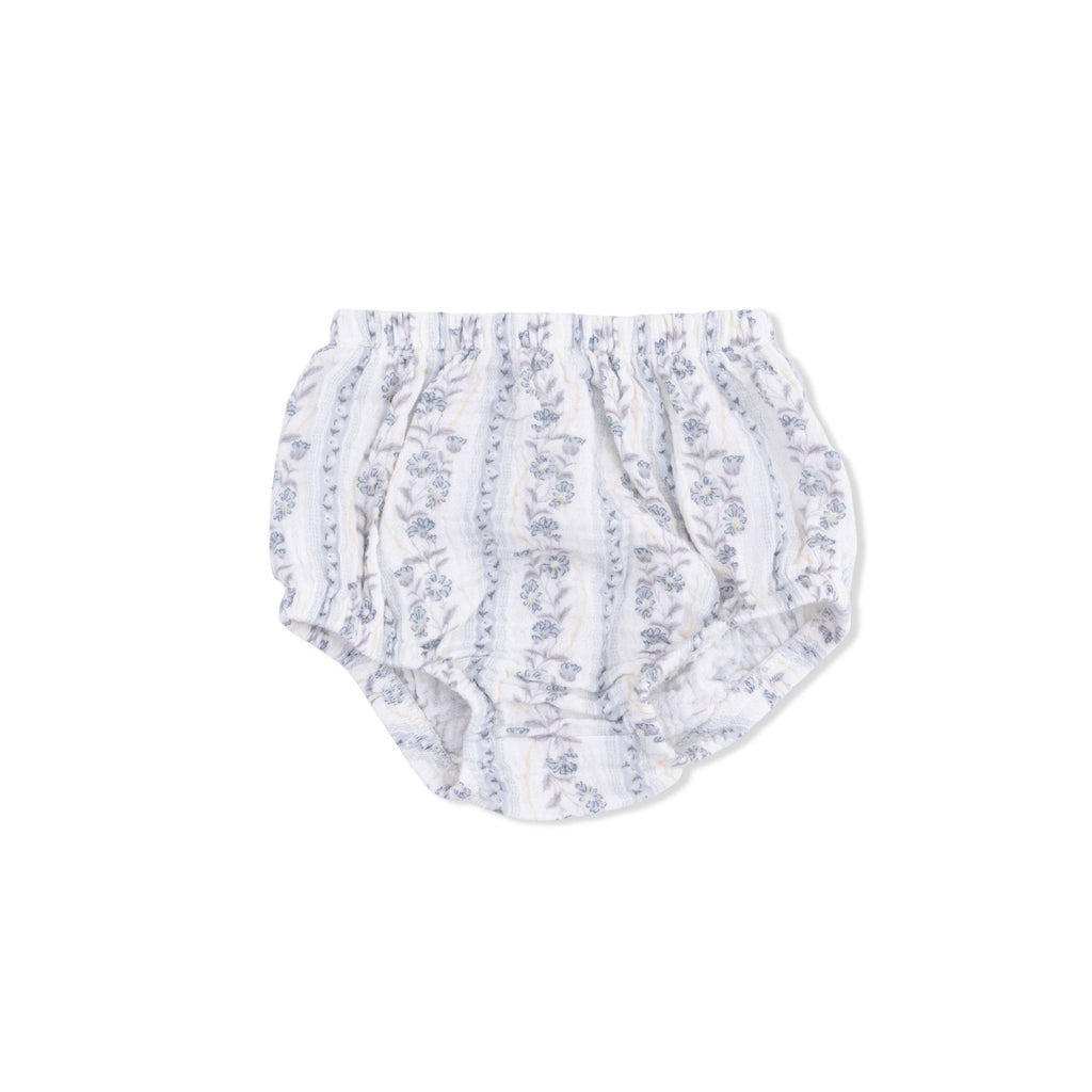 Kimberly Floral Stripe - Western Pearl Snap Dress & Bloomer
