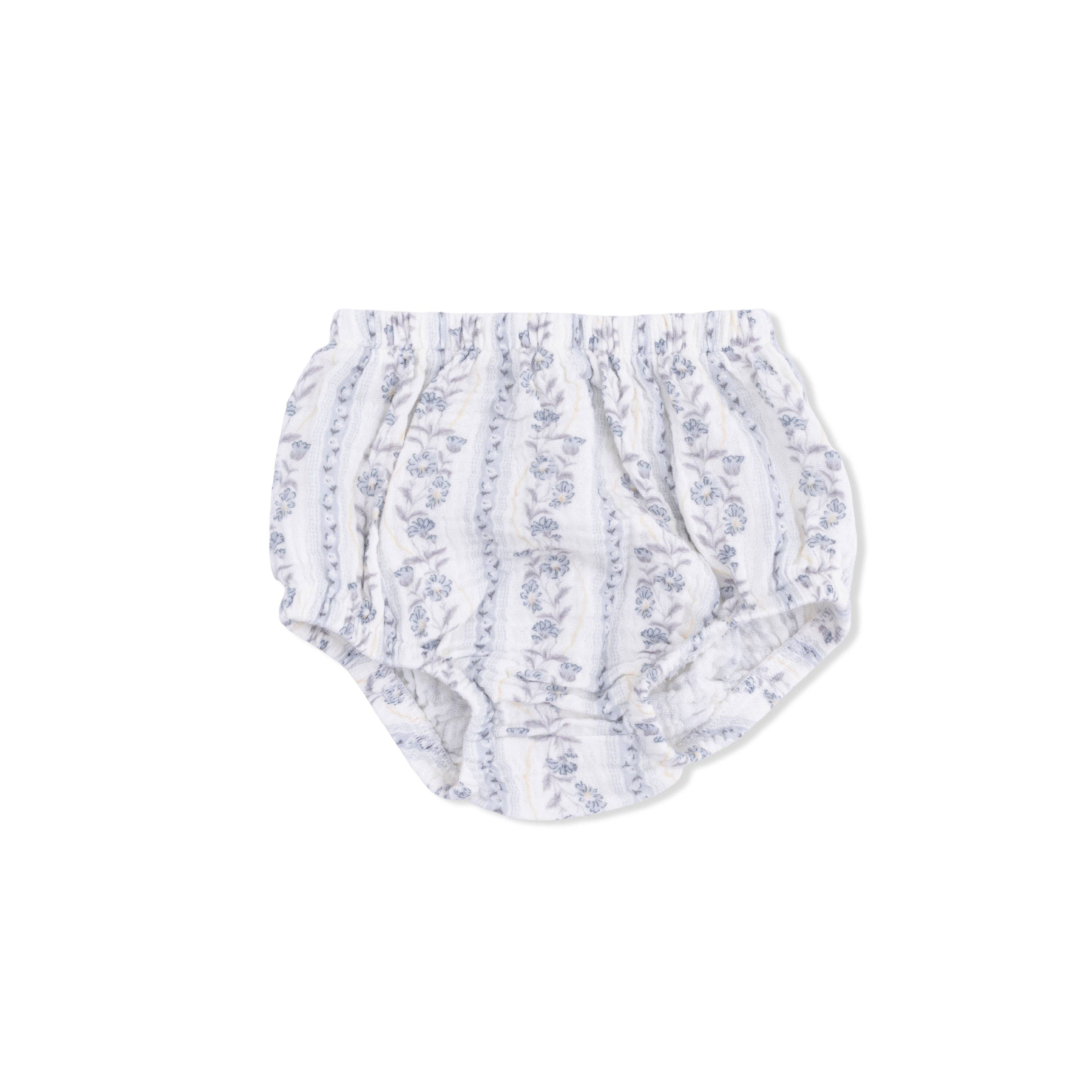 Kimberly Floral Stripe - Western Pearl Snap Dress & Bloomer