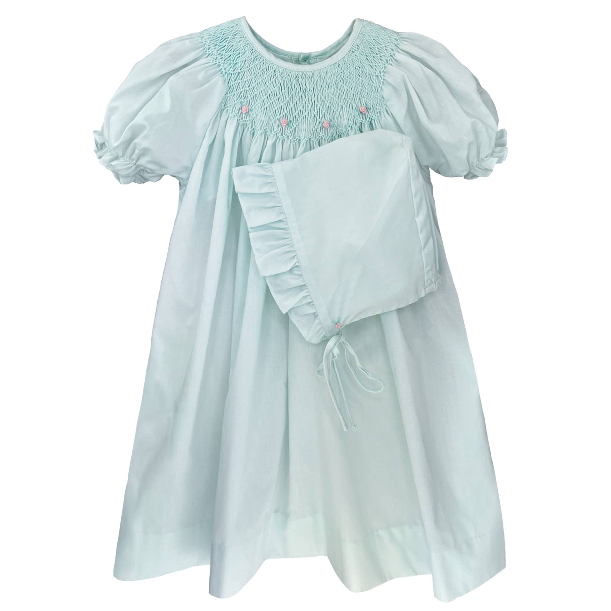 Amelia Mint Bubble Embroidery