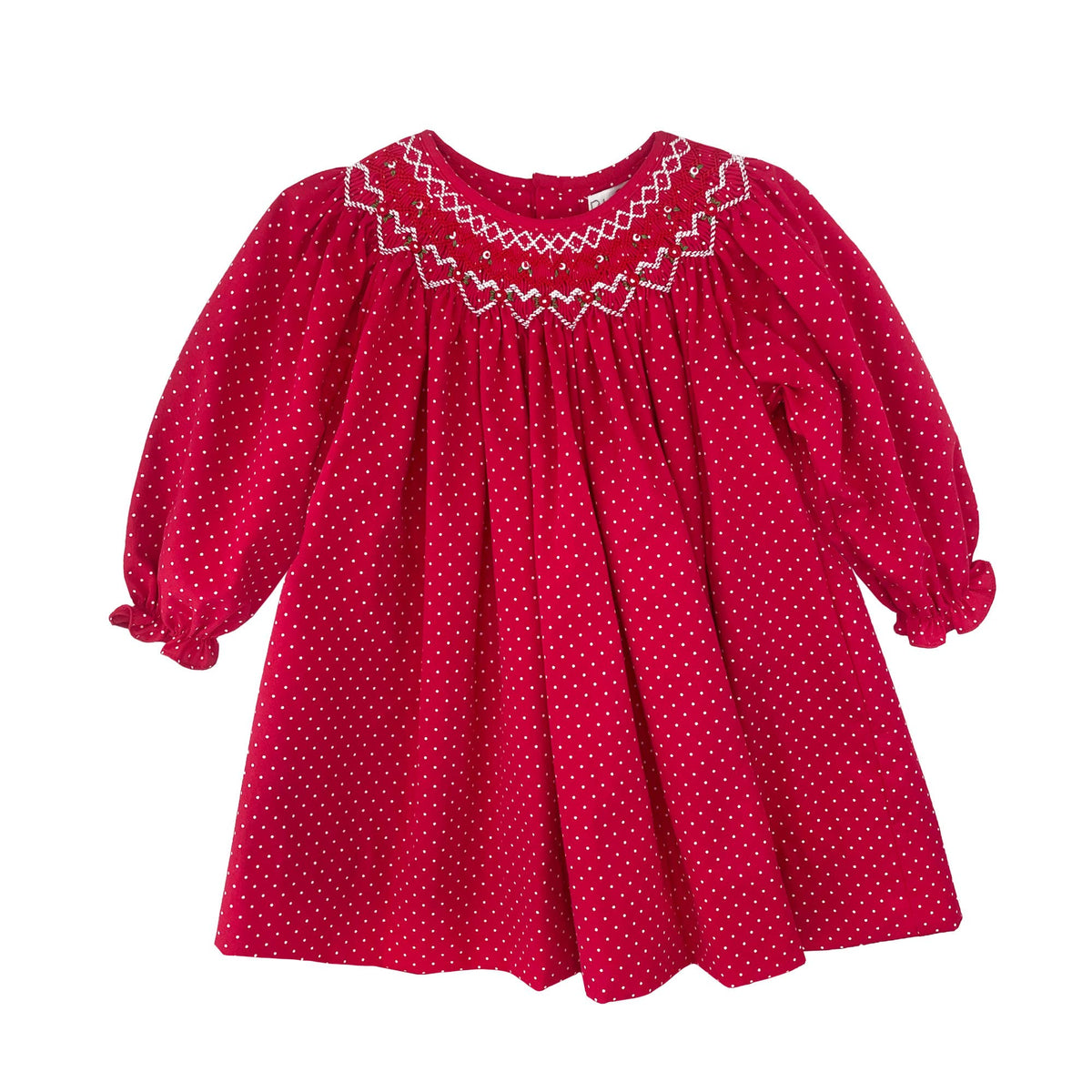 Heart Smocking in Red