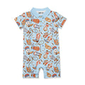 Howdy Baby  Boots Button-Front Playsuit
