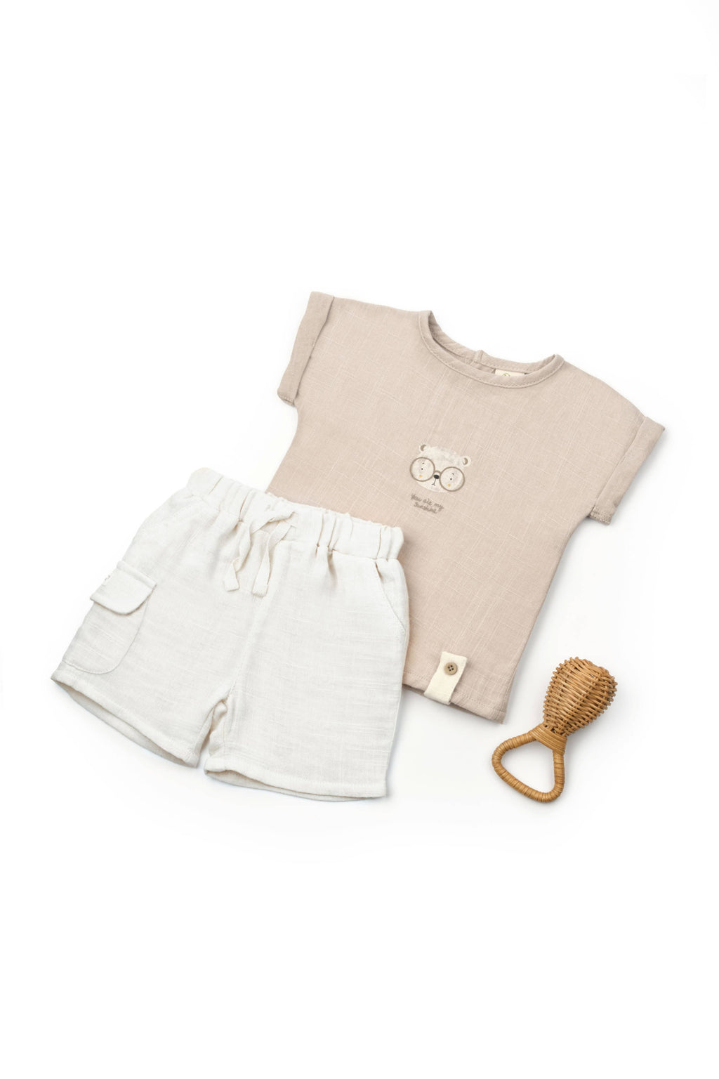 Sweet Teddy Momenrs Two-Piece Set