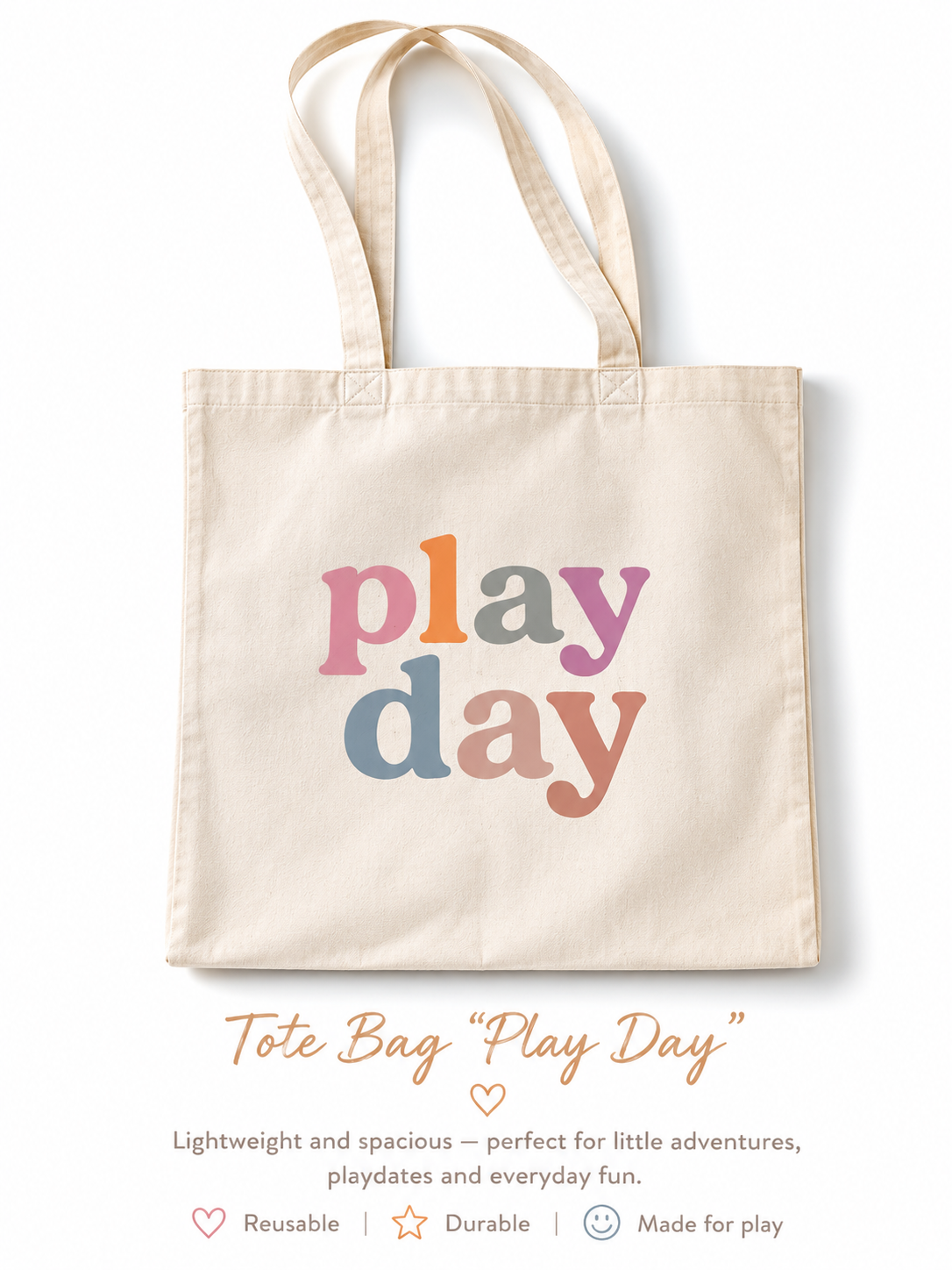 ✨ Play Day Tote Bag
