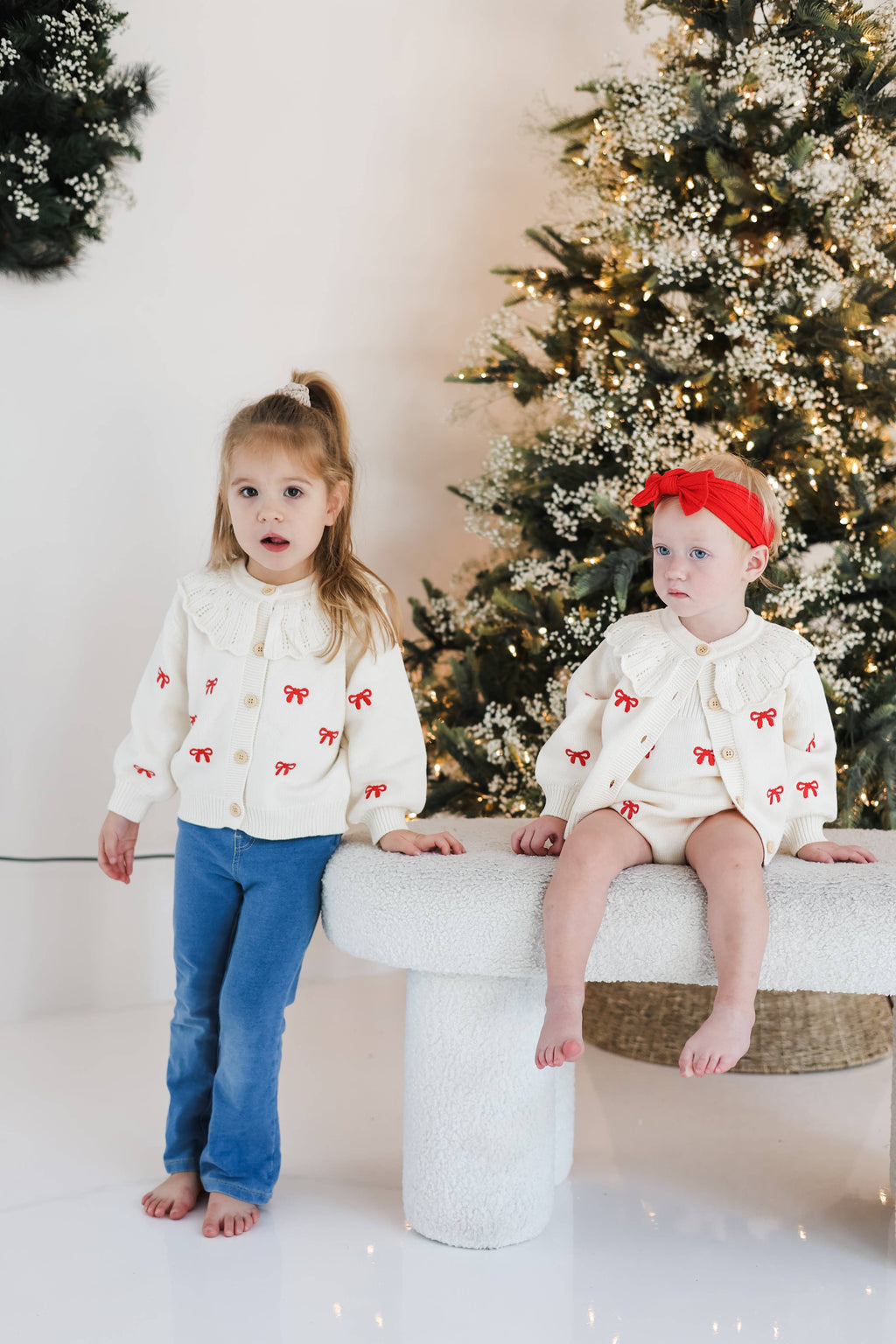 Red Bow Cardigan