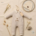Boy Bear Embroidered Romper