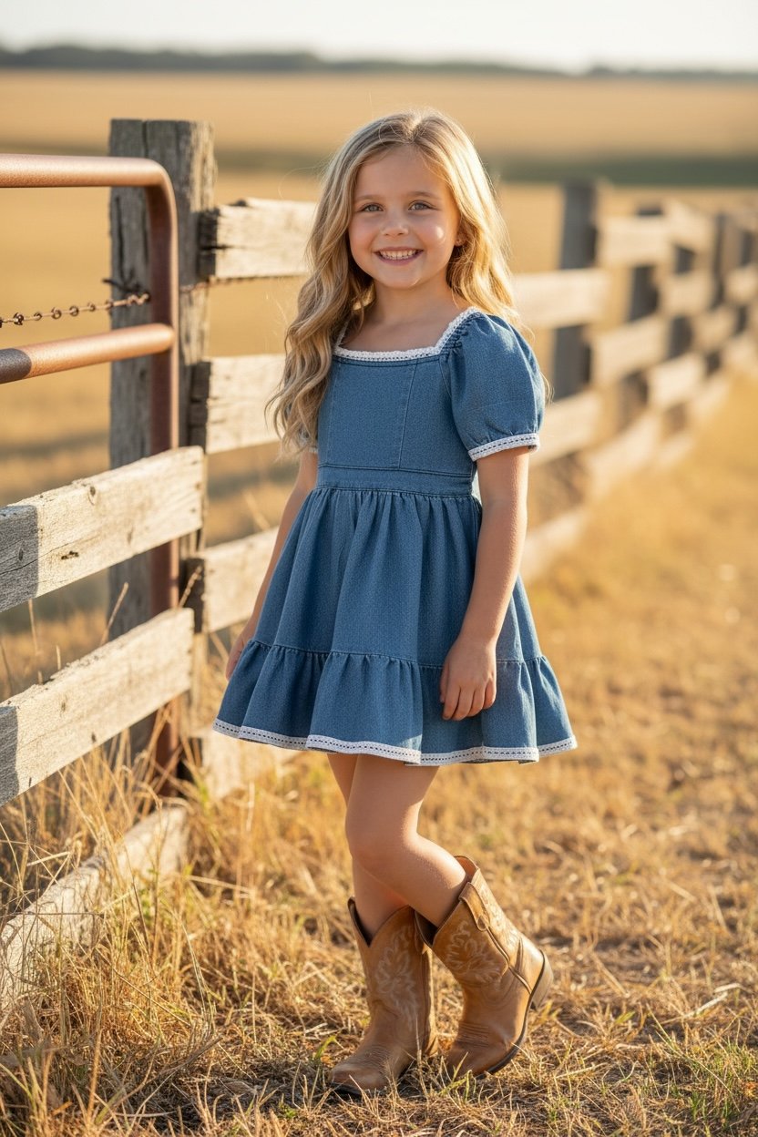Western Denim Dress