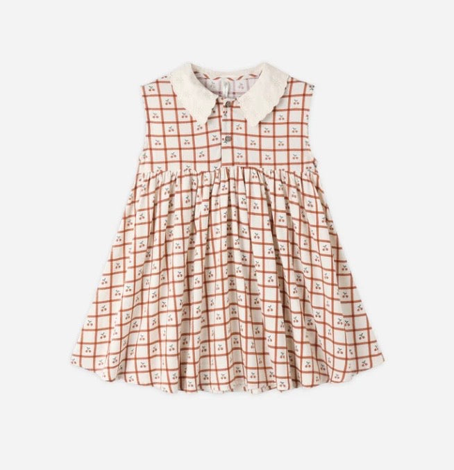 Collared dress cherry