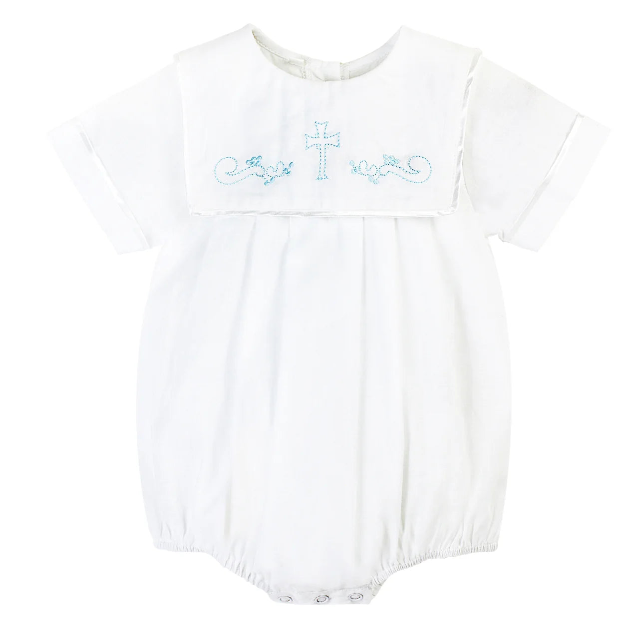 Hand Embroidery Cross Boy whit Bonnet