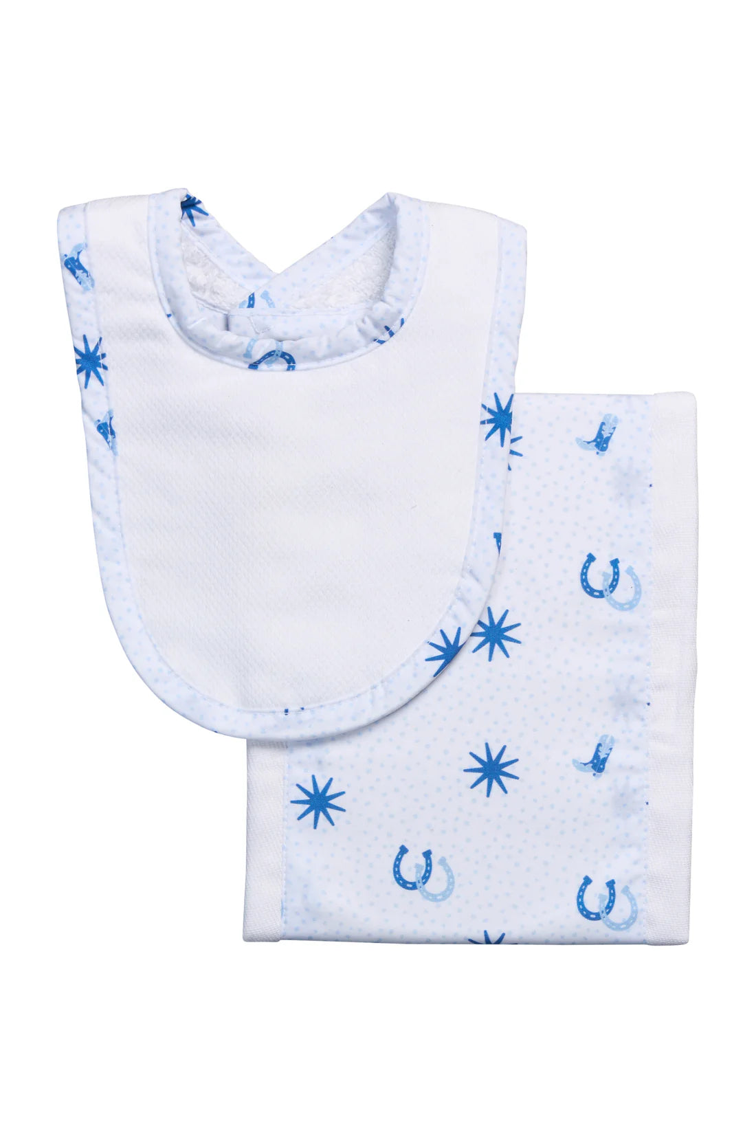 Cowbow Bib and Burps Set