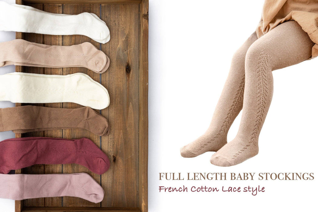 French Lace Cotton Tights