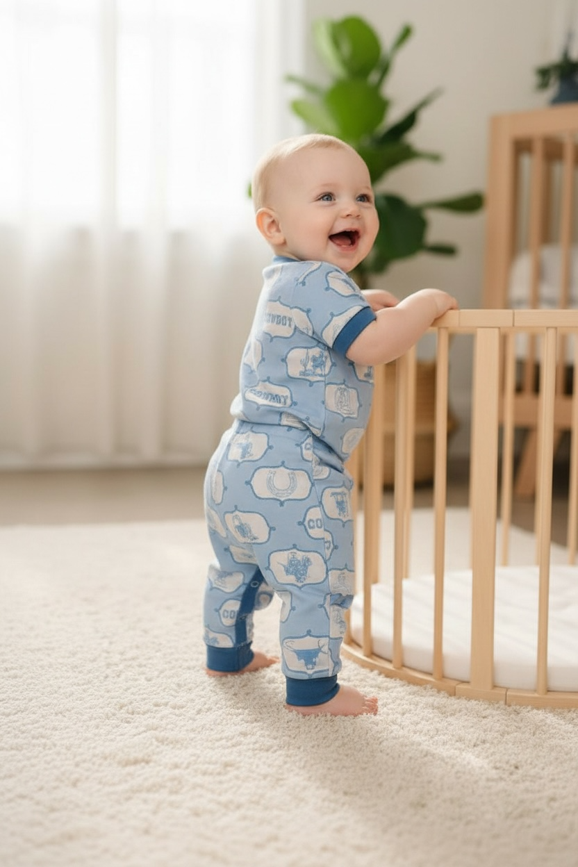 Cowboy Blue romper