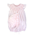 Flower Smocked Rosebud Bubble