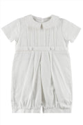 Classy Pique Romper White