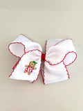 KING xmas emb moonstich bow