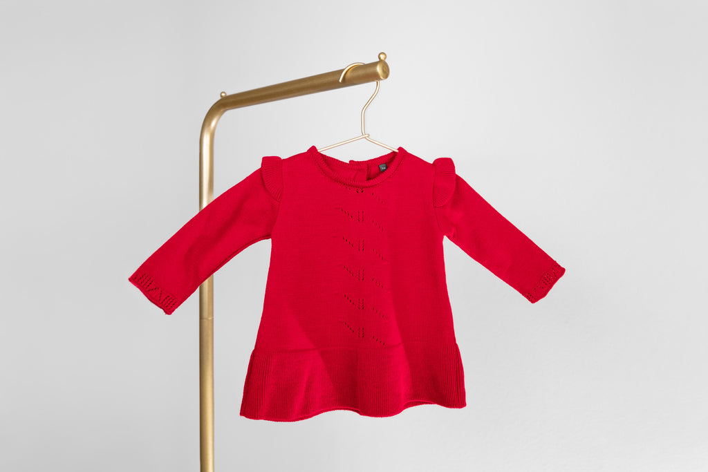 Red Knit Dress