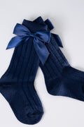 Blue Bow Socks