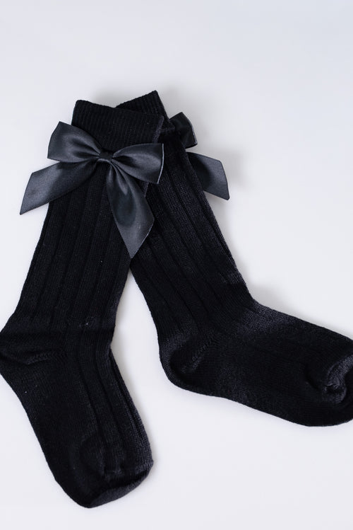 Black Bow Socks