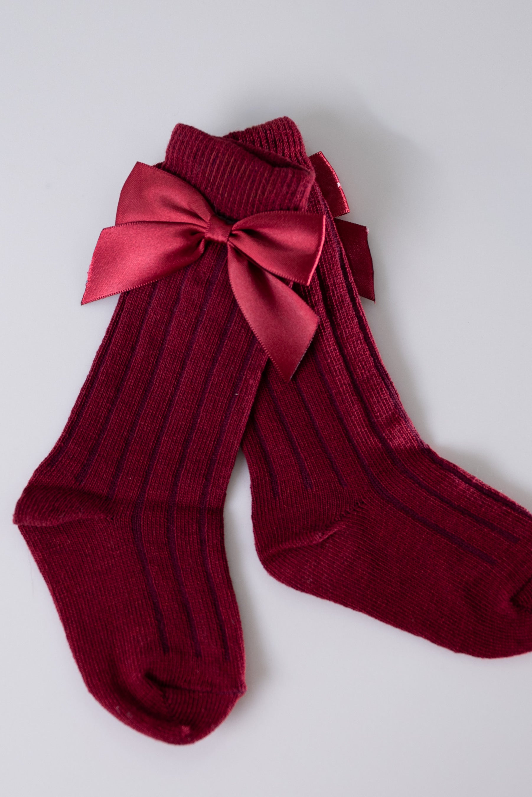 Velvet Bow Socks