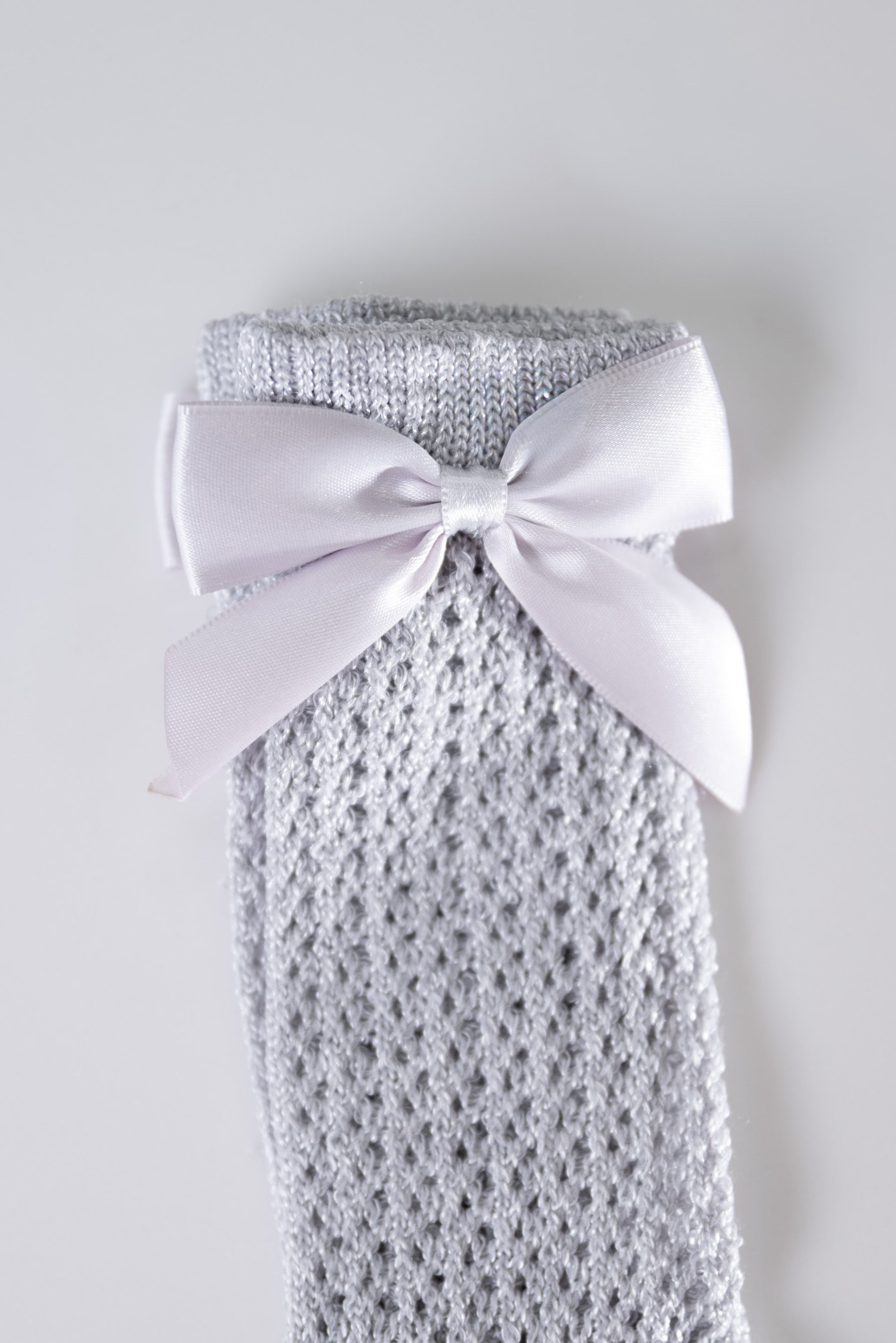 Knit Bow Socks