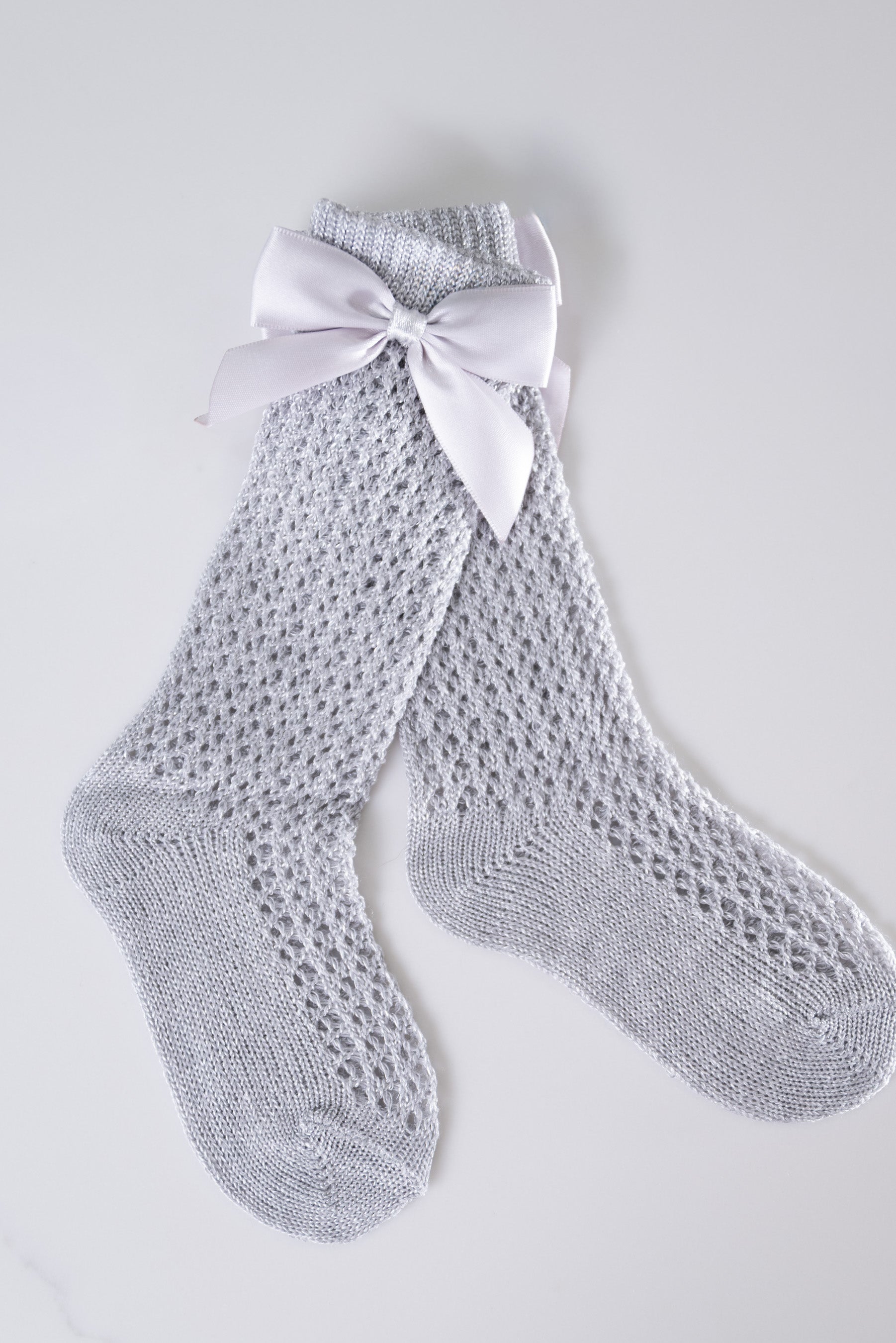 Knit Bow Socks