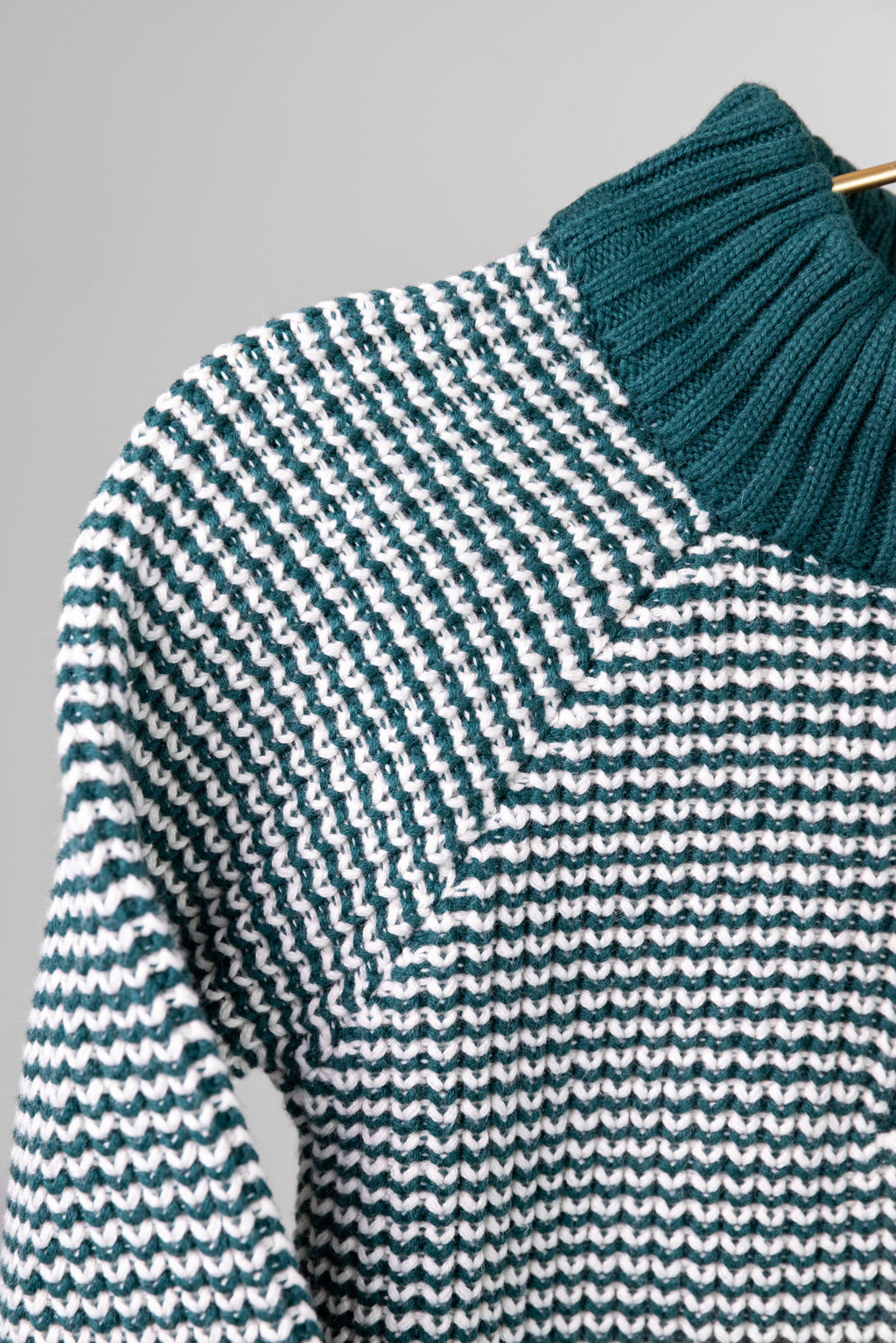 Organic half zip ski sweater