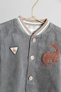 Reversible Dinosaur Varsity Jacket