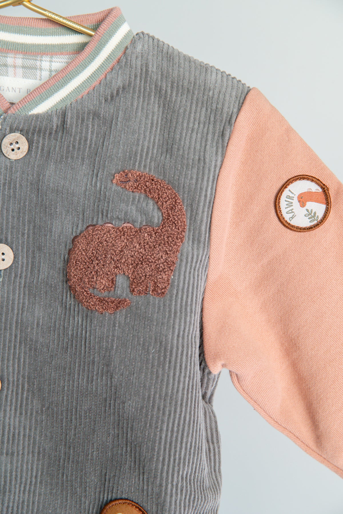 Reversible Dinosaur Varsity Jacket