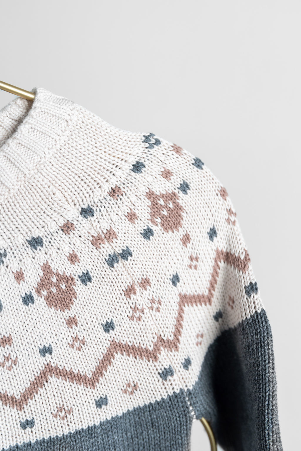 Charcoal Woodland Fairisle Sweater + Plaid Pants