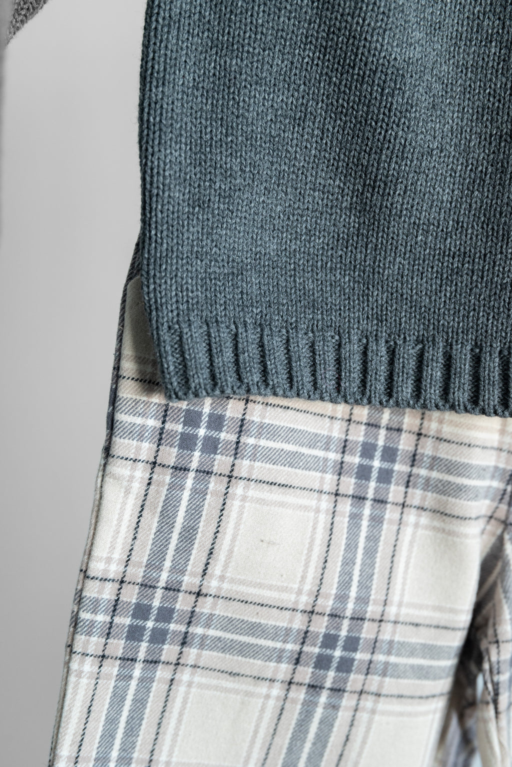 Charcoal Woodland Fairisle Sweater + Plaid Pants