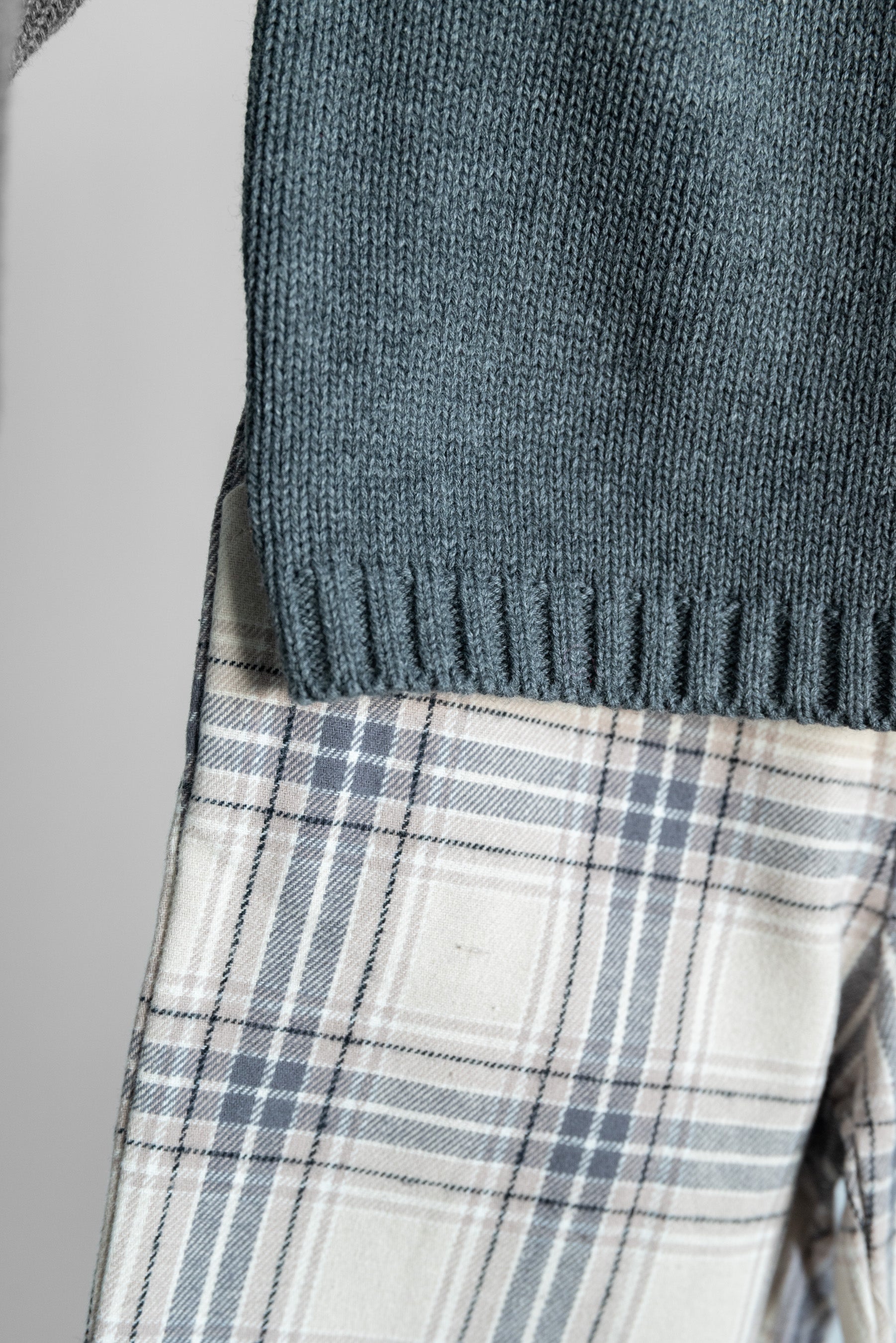 Charcoal Woodland Fairisle Sweater + Plaid Pants