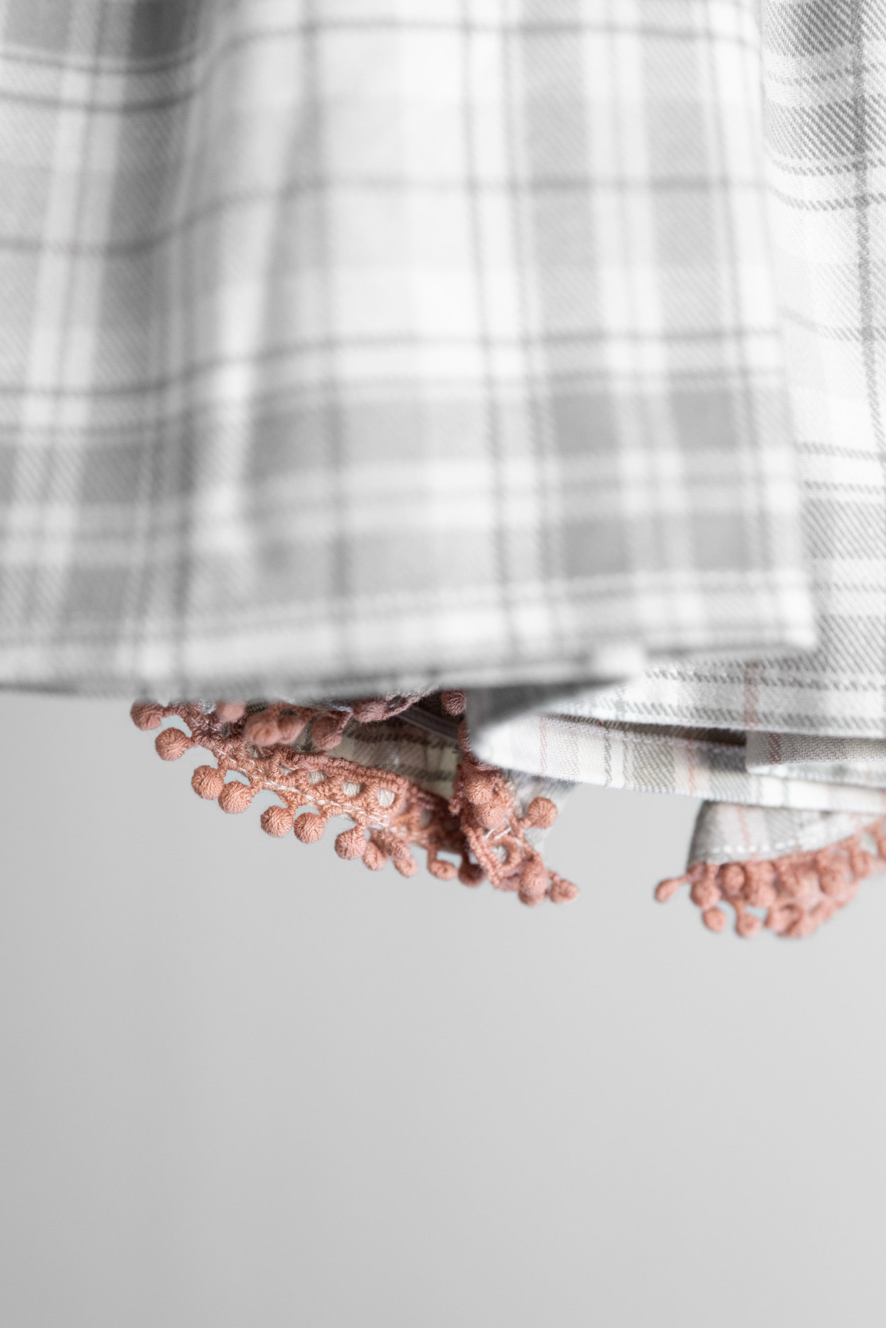 Plaid Ruffle Shoulder Dress