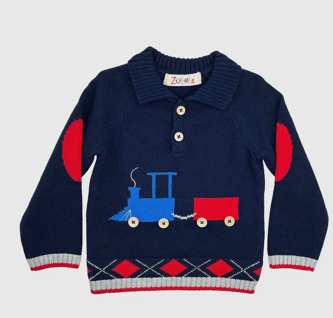 Blue Train Sweater