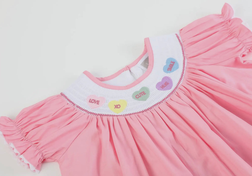 Pink Candy Valentine’s Smocked
