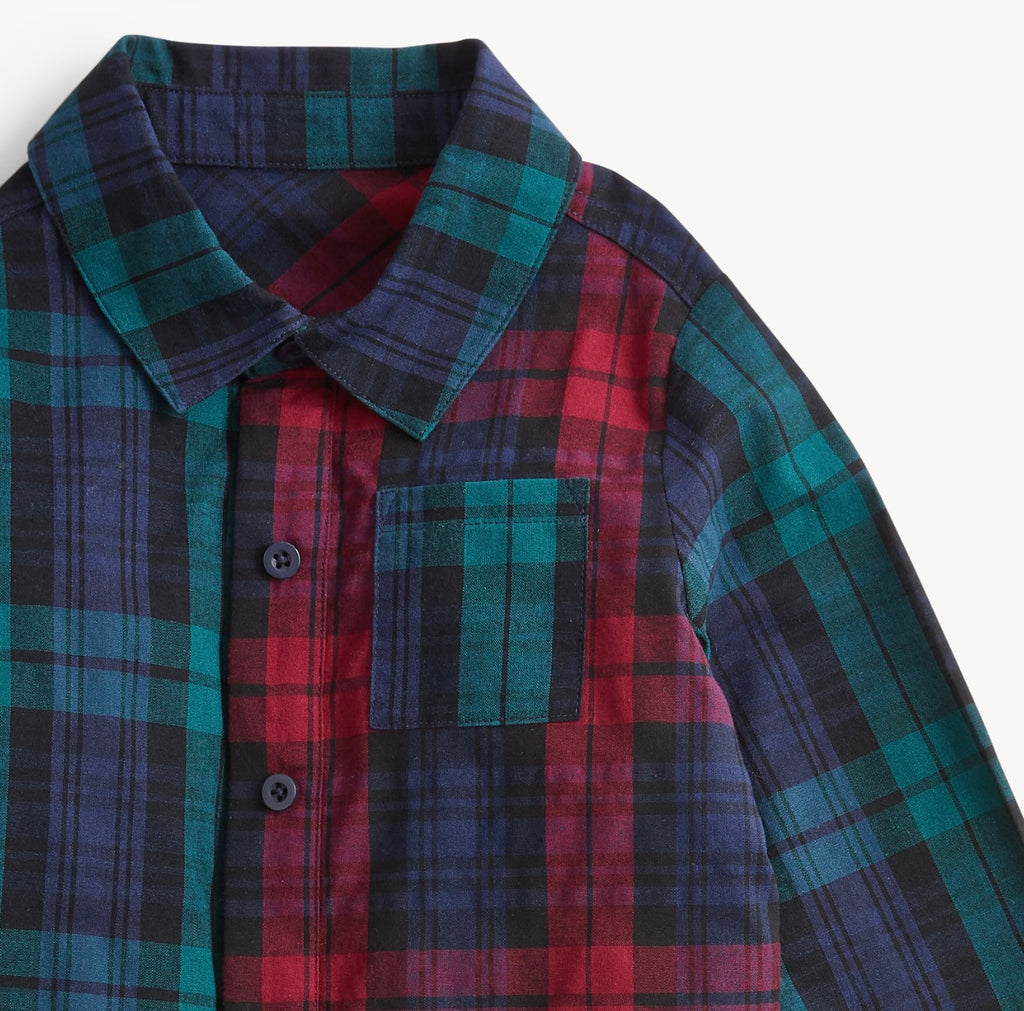 Red Multi Flannel set