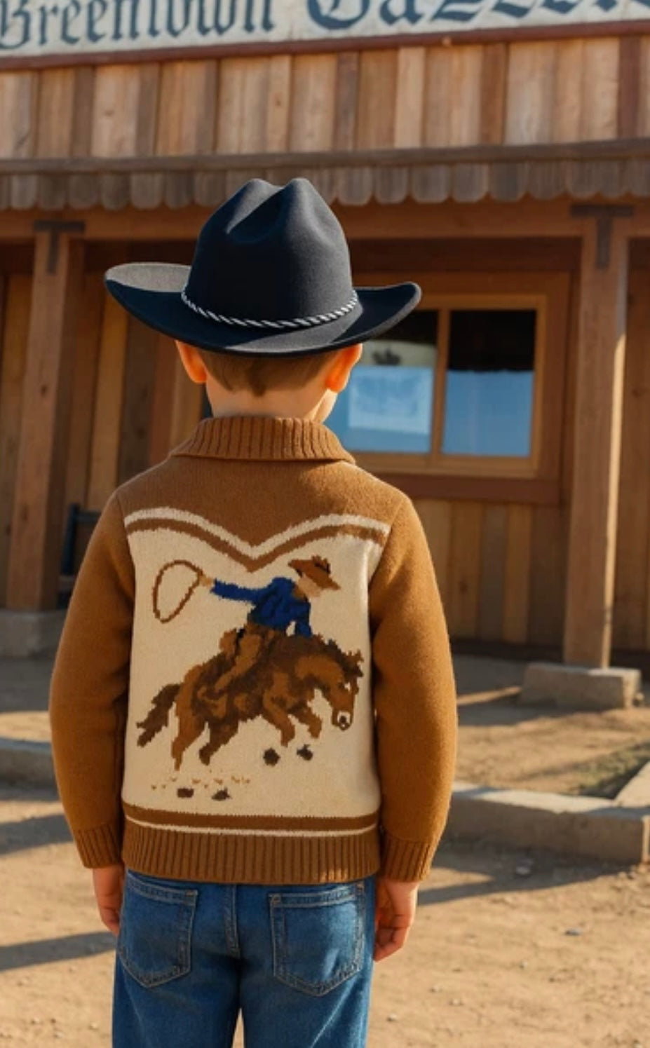YEEHAW COWBOY CARDIGAN