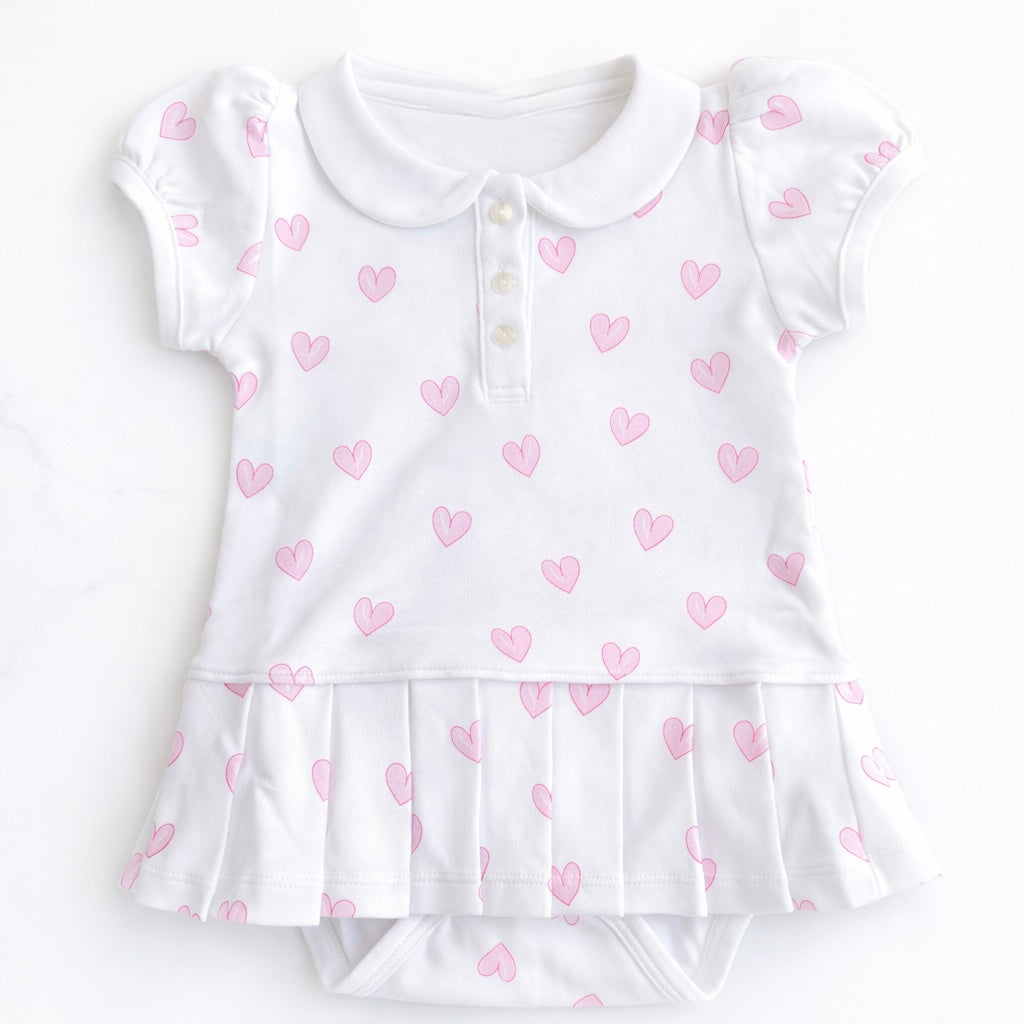 Heart Pink Onesie Dress