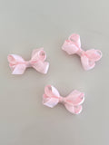 Tiny baby pink overlay bow