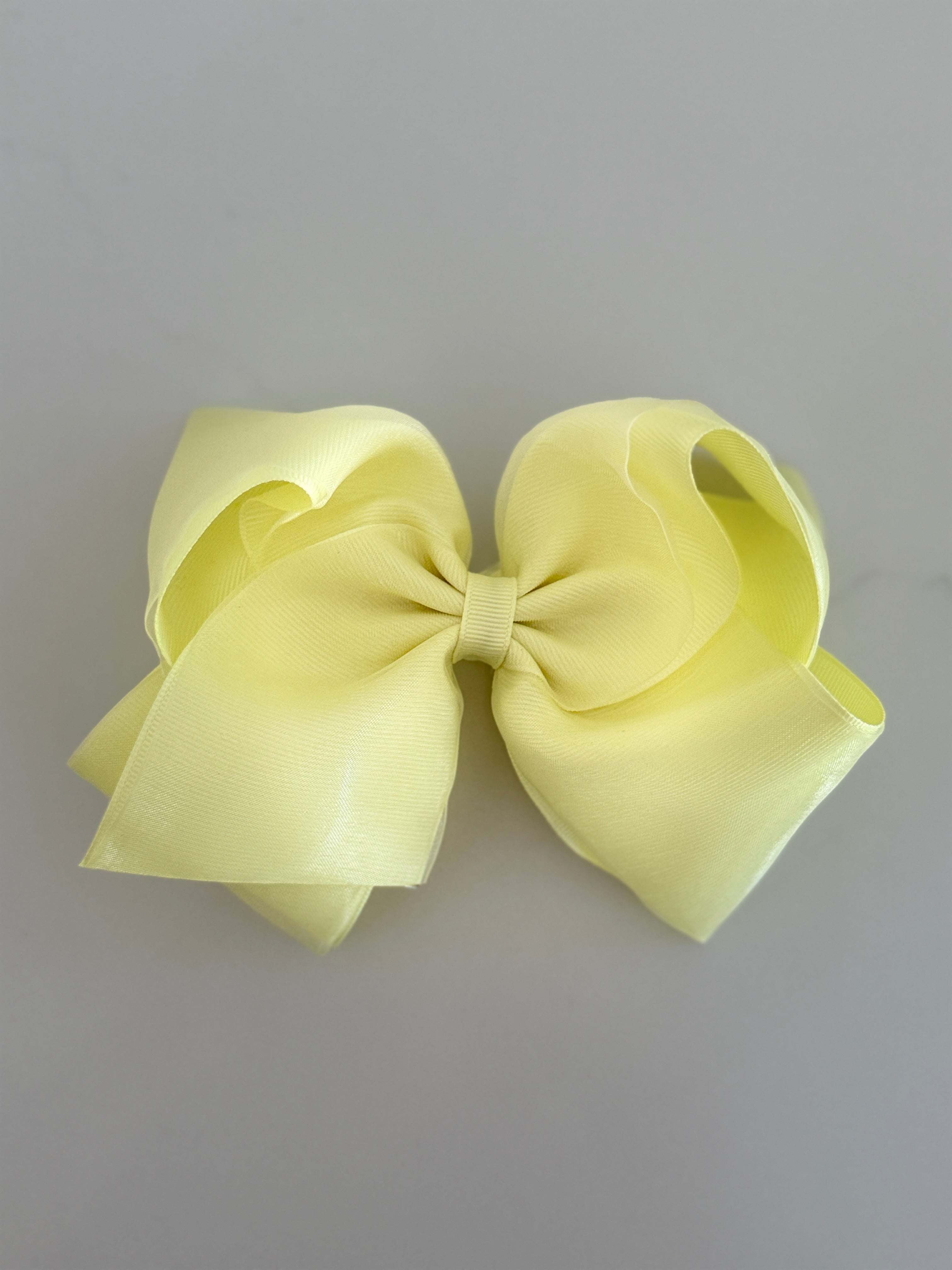 KING yellow overlay bow