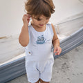 BOAT EMBROIDERED OXFORD STRIPE