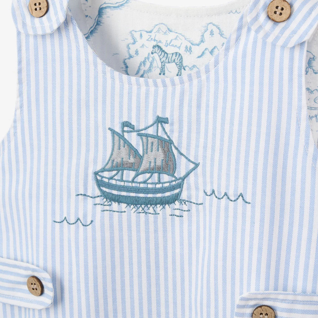 BOAT EMBROIDERED OXFORD STRIPE