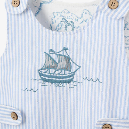 BOAT EMBROIDERED OXFORD STRIPE