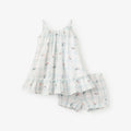 STRAWBERRY PICNIC SWISS DOT SUNDRESS W/ BLOOMER