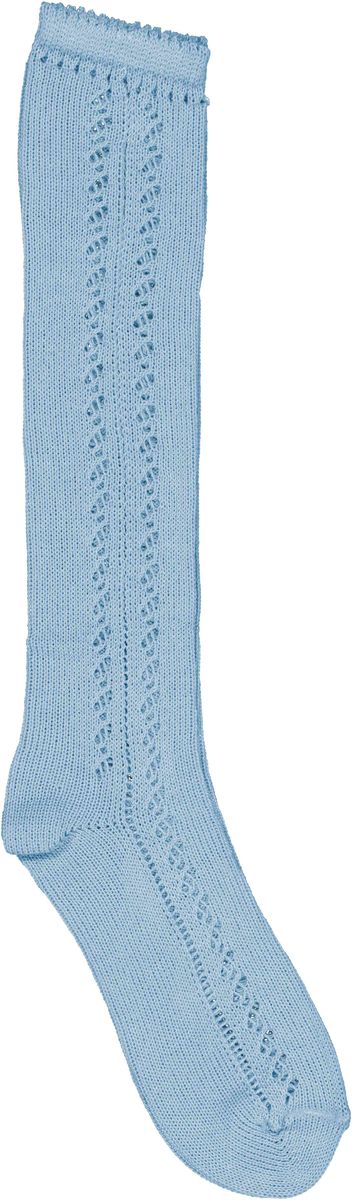 Knee Socks Pointelle Sky Blue