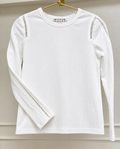 White Long-Sleeve Blouse