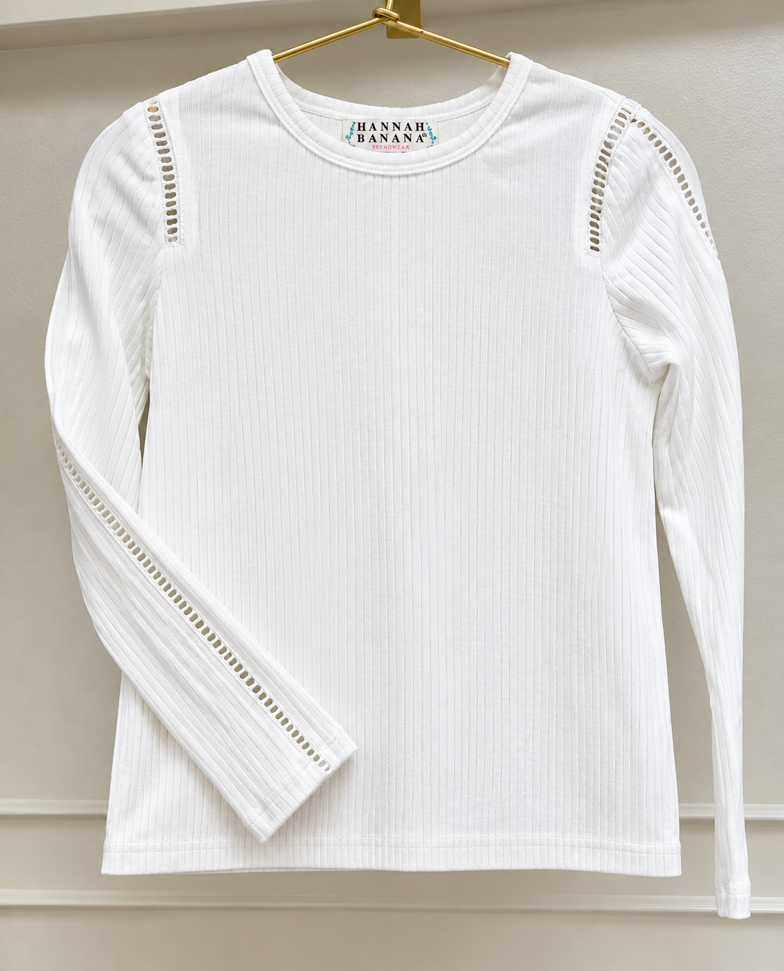 White Long-Sleeve Blouse