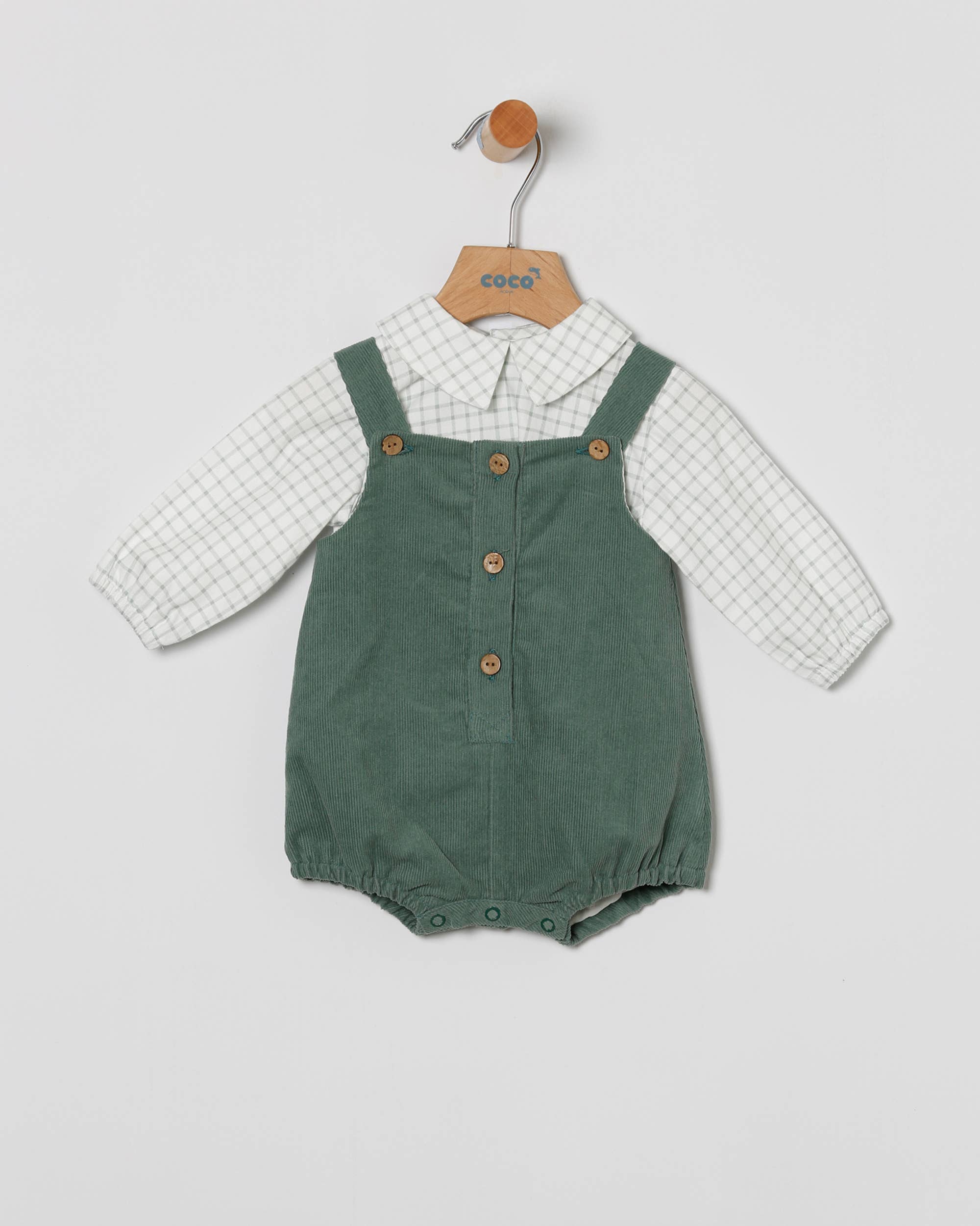Shirt + Corduroy Overalls