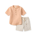 Sebastian Muslin Boy Shirt & Shorts Set