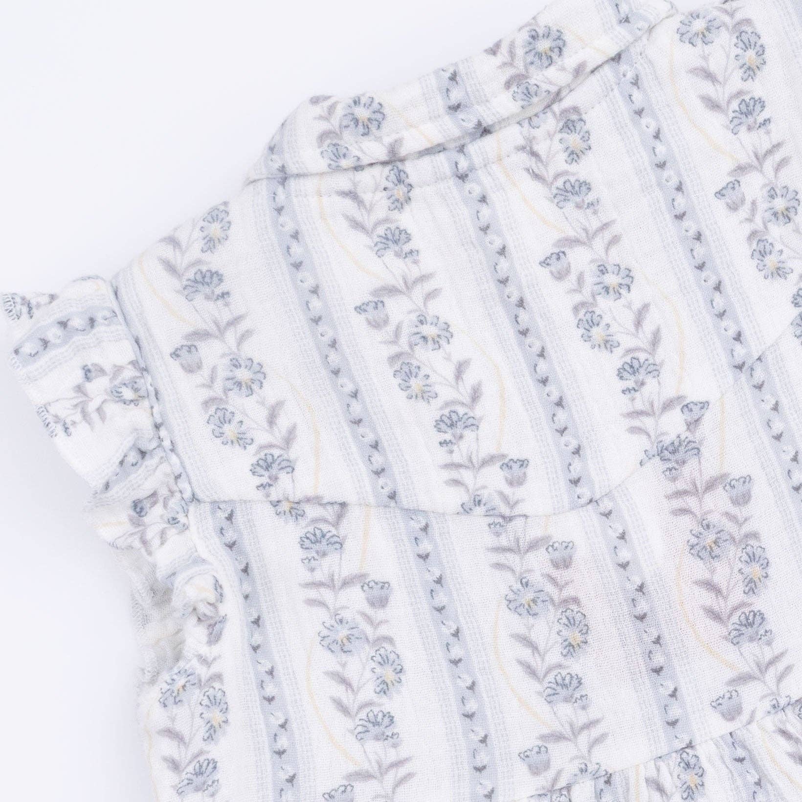 Kimberly Floral Stripe - Western Pearl Snap Dress & Bloomer